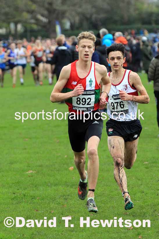 Junior Men, 2022 British Athletics Cross Challenge, Sefton Park, Liverpool.  Photo: David T. Hewitson/Sports for All Pics